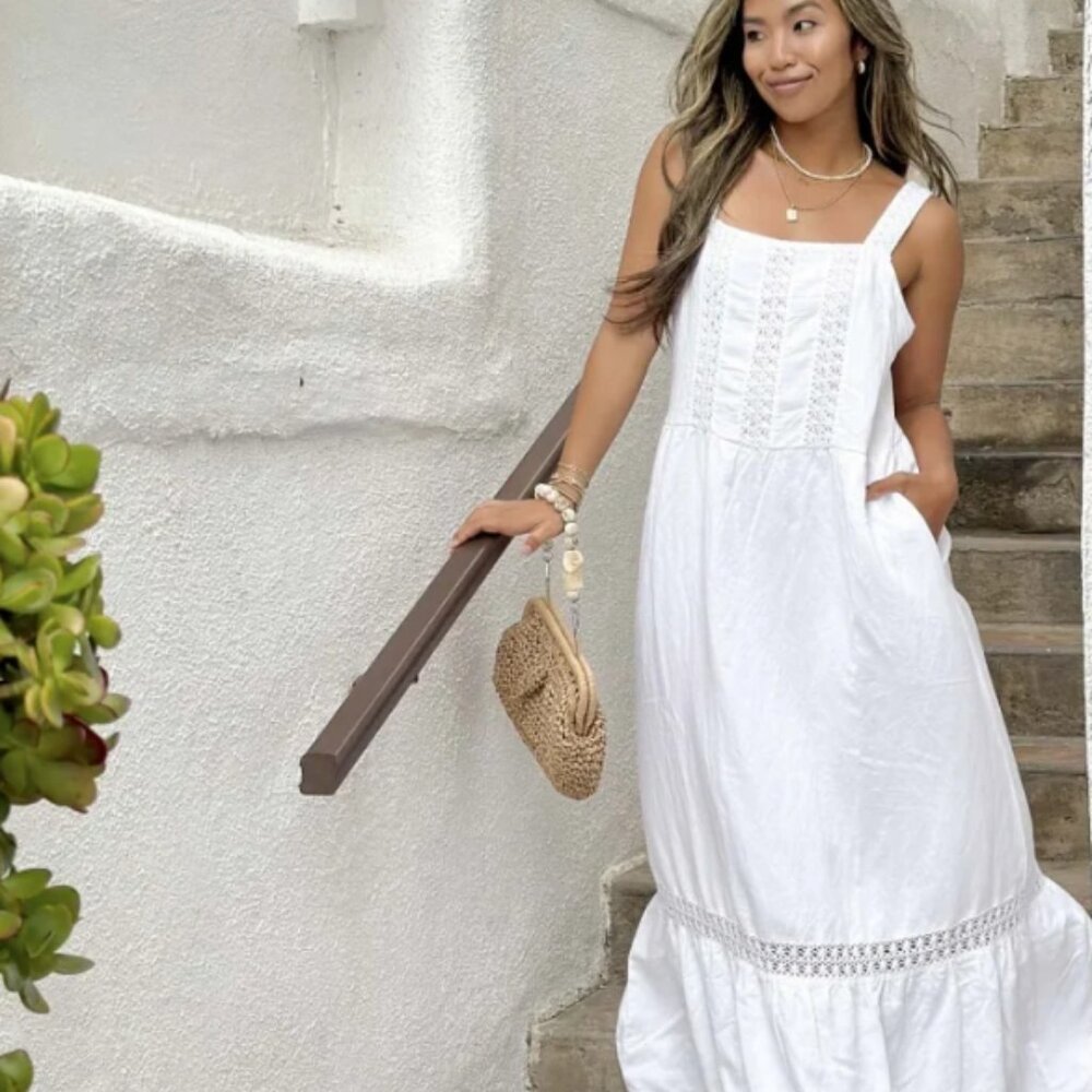 Splendid Casey Linen Maxi Dress